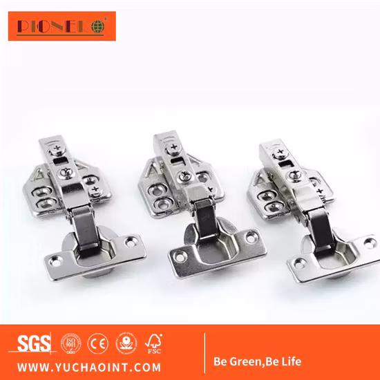 Dobradiça de copo de armário de aço inoxidável 304 com fechamento suave para dobradiça de porta para móveis de madeira