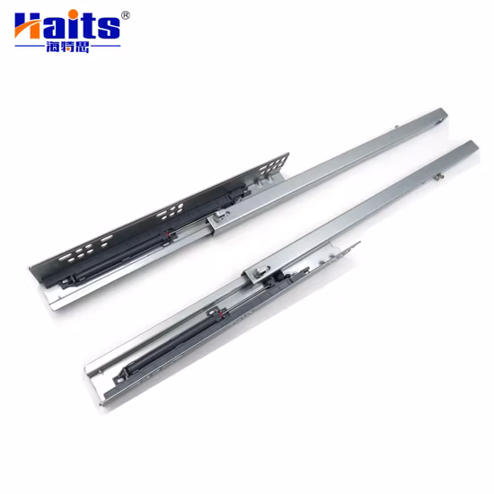 Corrediça escondida da gaveta do fechamento macio da extensão parcial dos acessórios da mobília